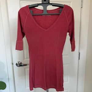 2 Mossimo ribbed shirts, size small. Green and red.